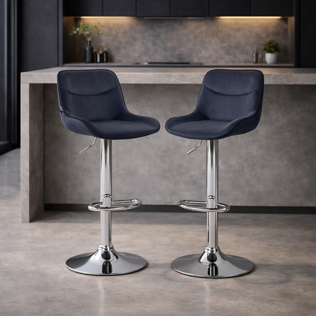 Tabouret de bar velours | Aviana