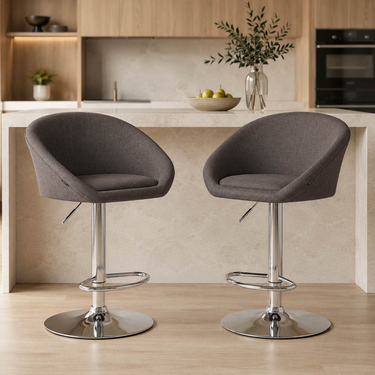 Tabouret de bar tissu | Aven