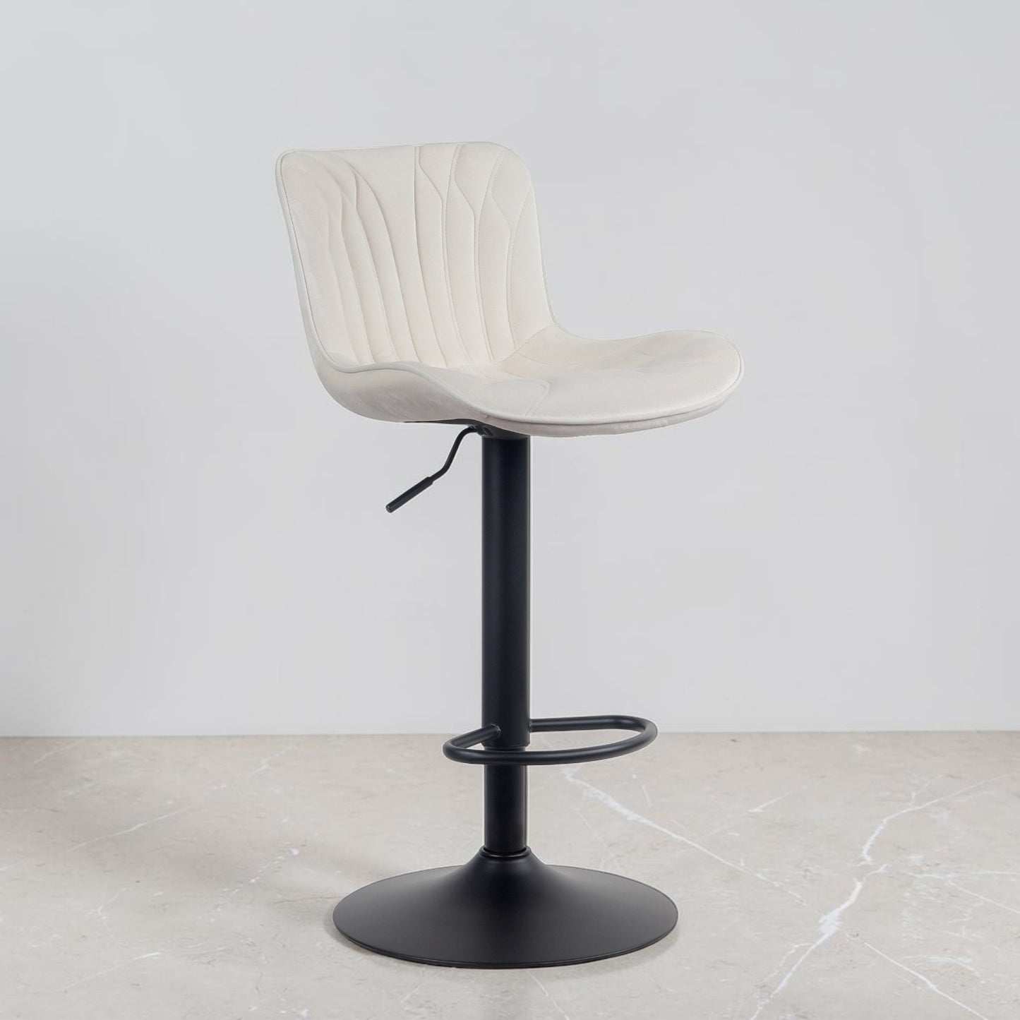 Tabouret de bar velours | Elara