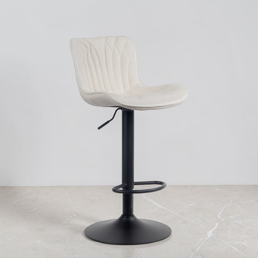 Tabouret de bar velours | Elara