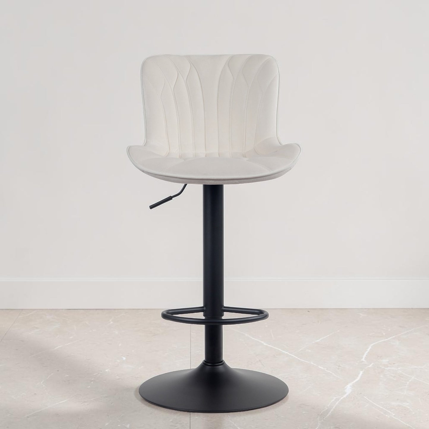 Tabouret de bar velours | Elara