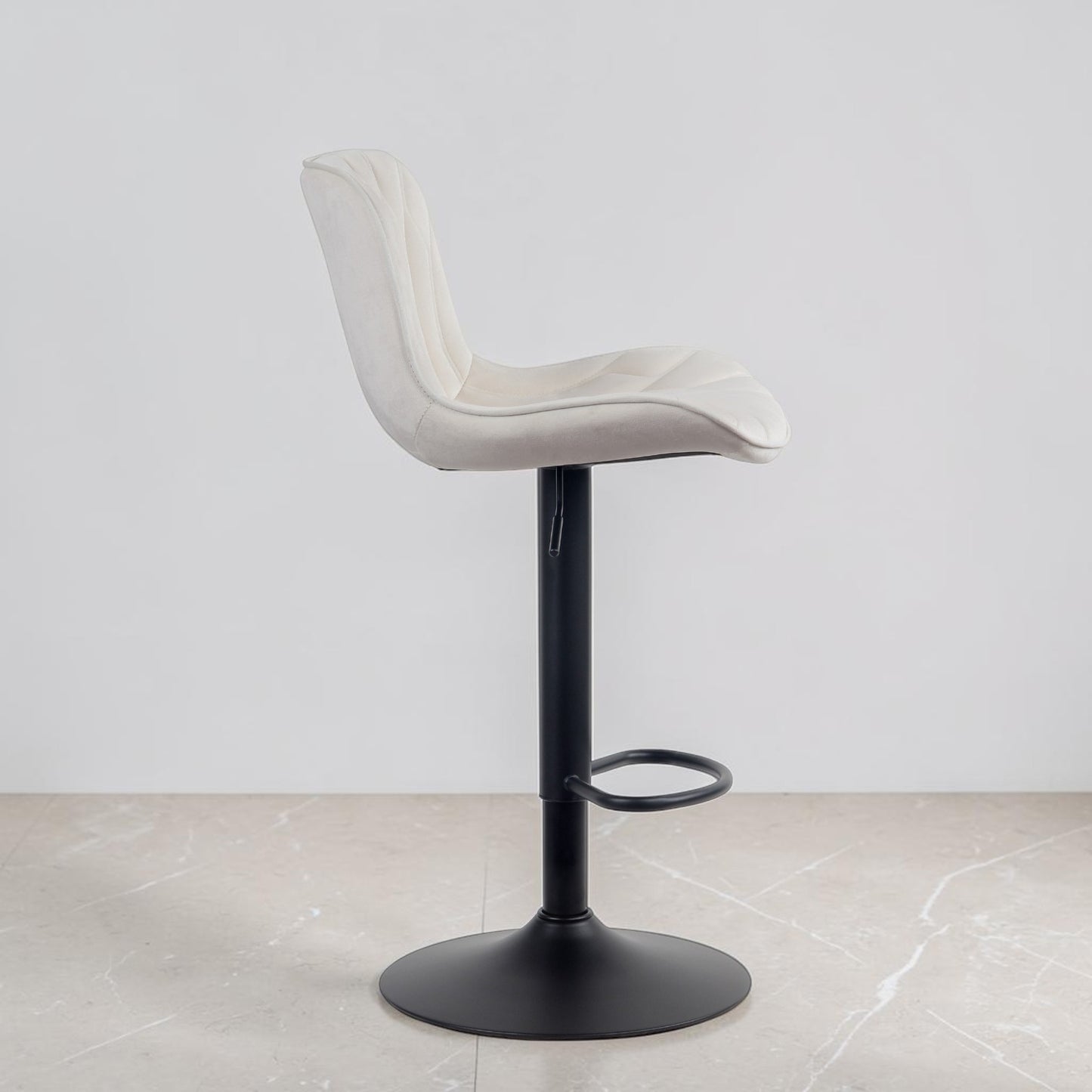 Tabouret de bar velours | Elara