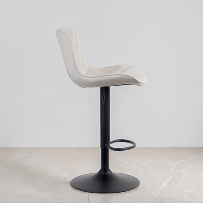 Tabouret de bar velours | Elara