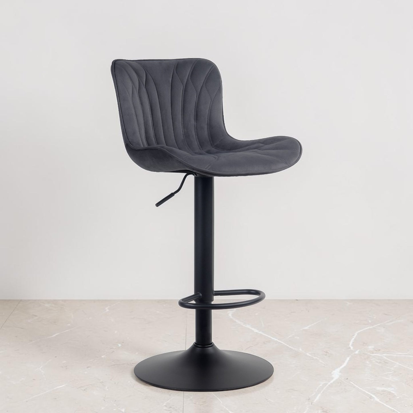 Tabouret de bar velours | Elara