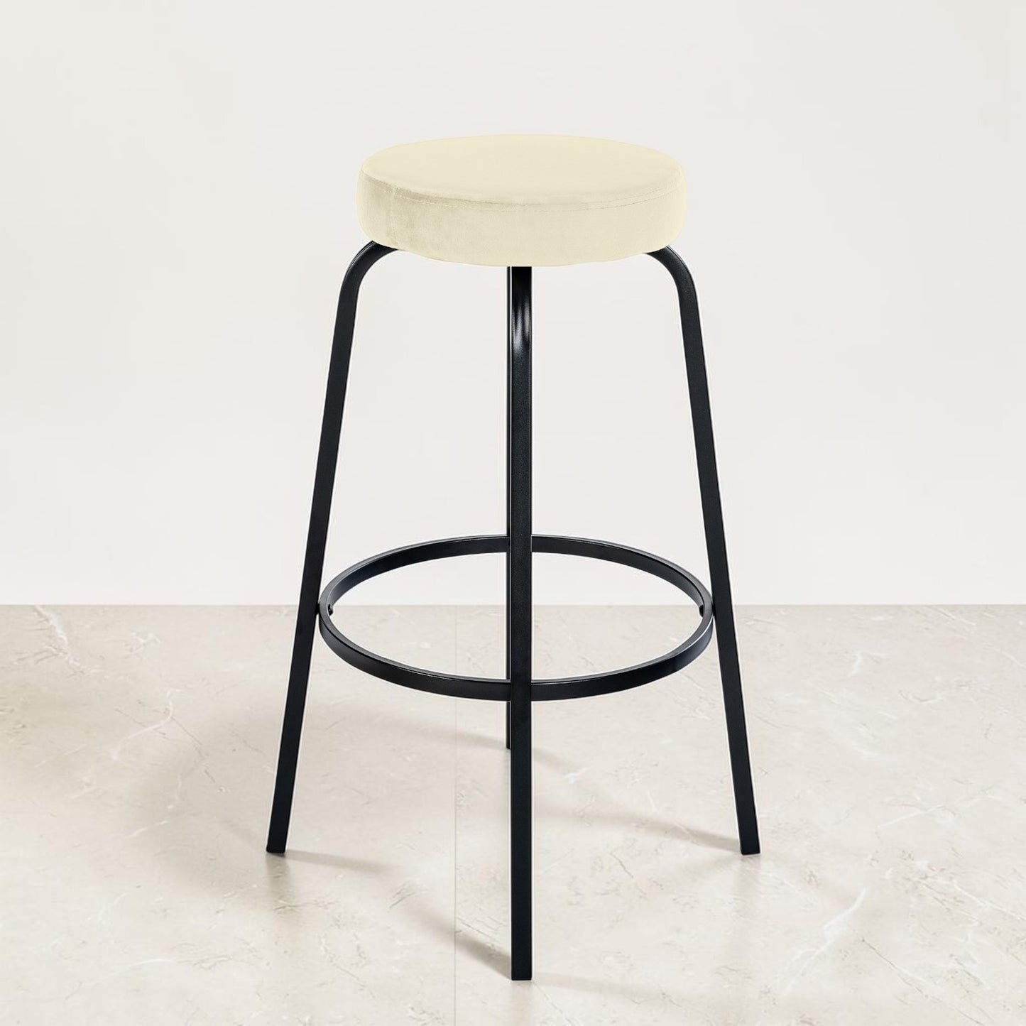 Tabouret de bar velours | Noreis