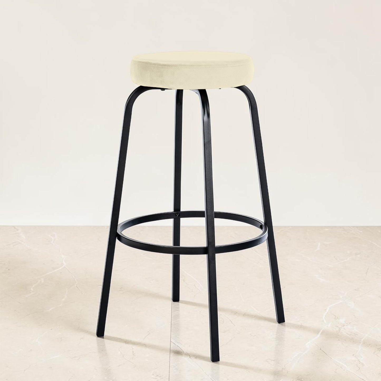 Tabouret de bar velours | Noreis