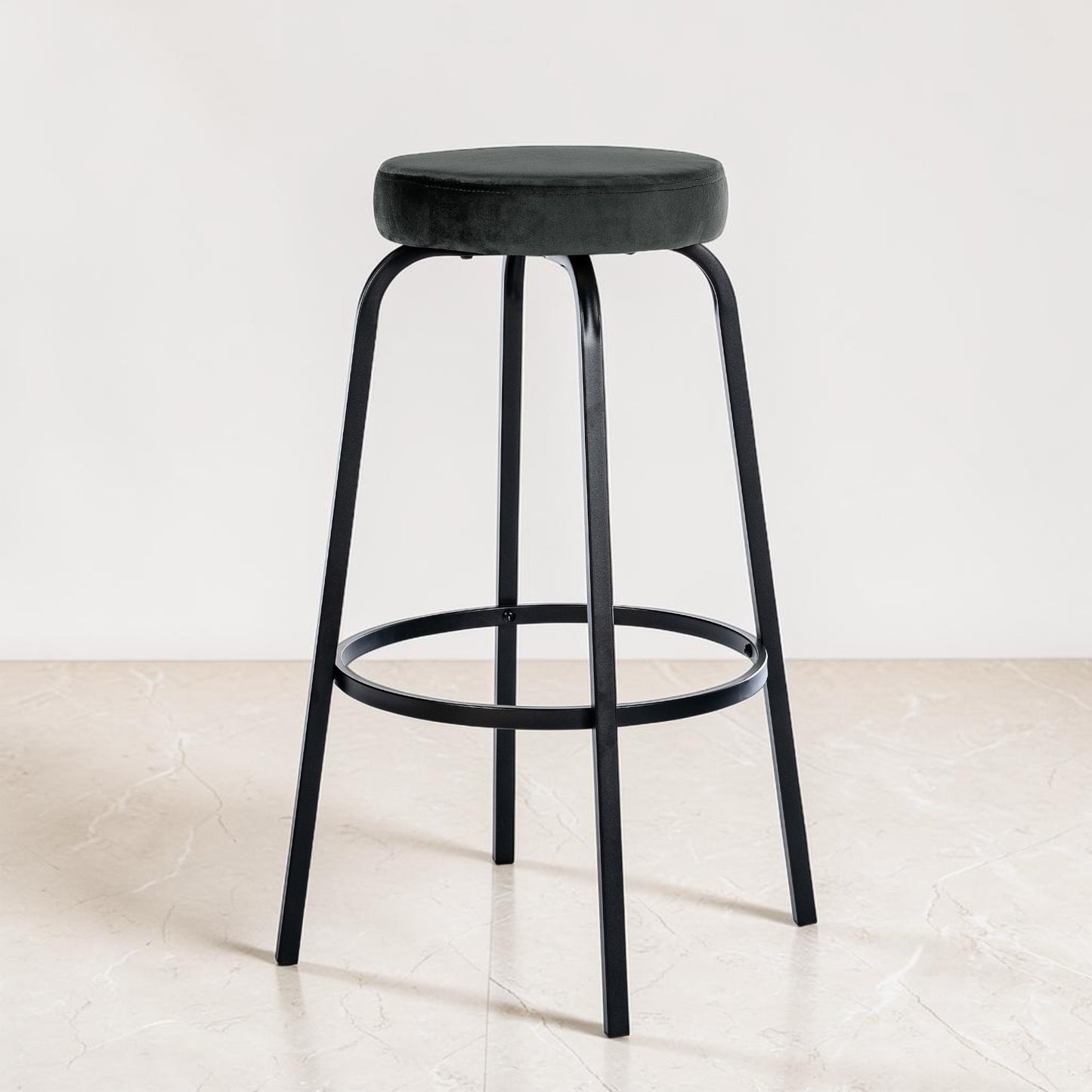 Tabouret de bar velours | Noreis