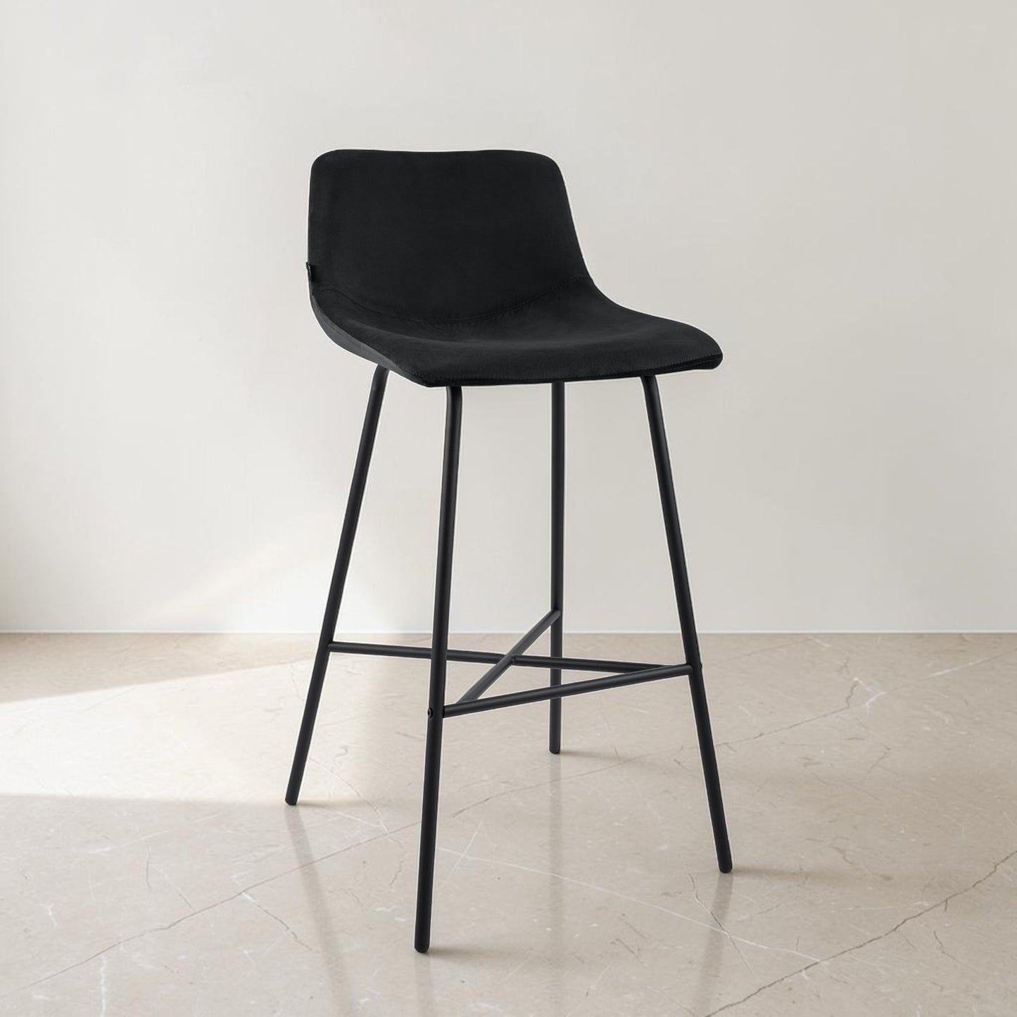 Tabouret de bar velours | Dario