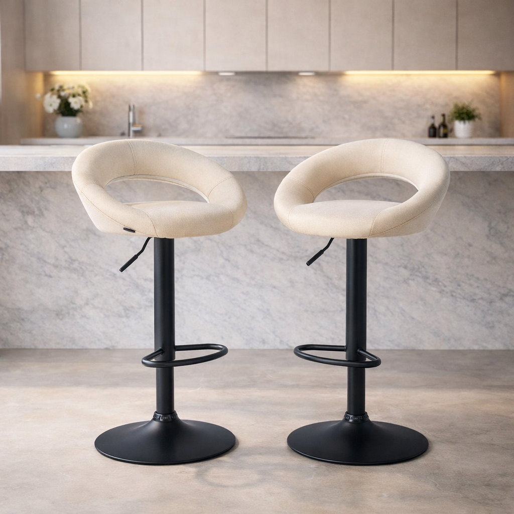 Tabouret de bar tissu | Nox