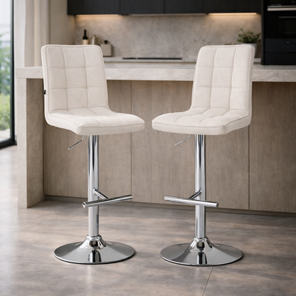 Tabouret de bar tissu | Tirian