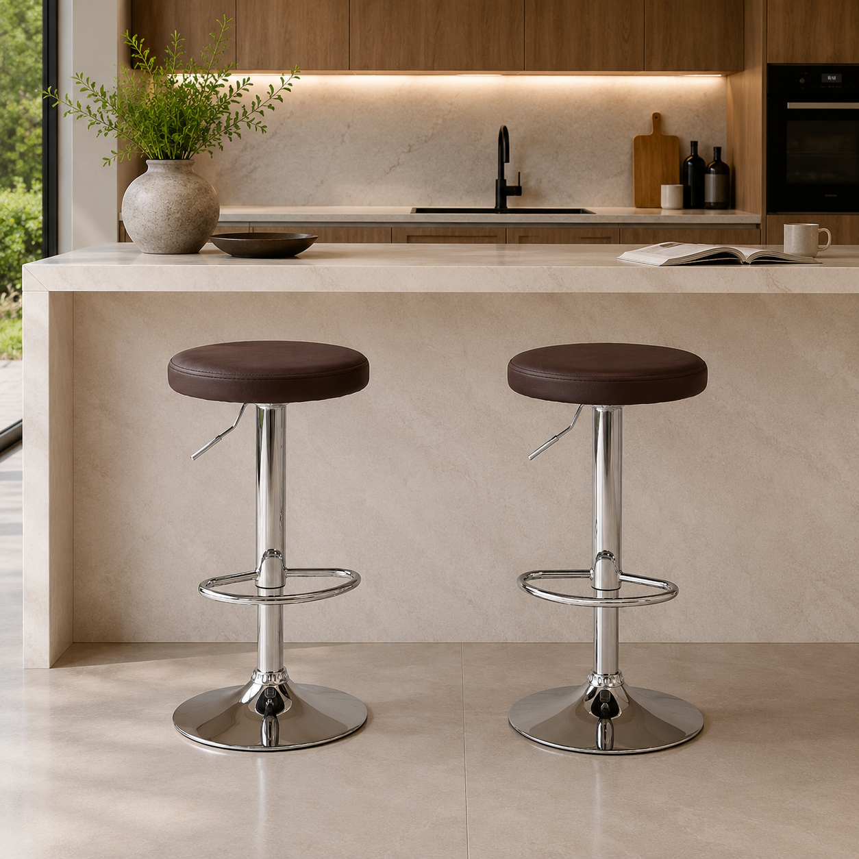 Tabouret de bar similicuir | Orvani