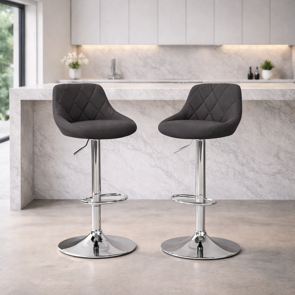 Tabouret de bar tissu | Lyra
