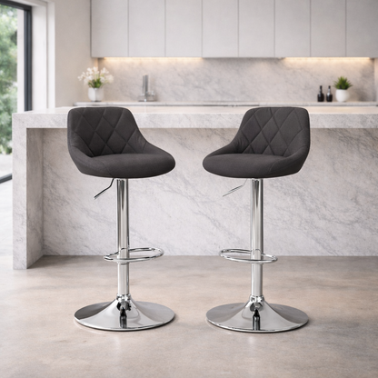 Tabouret de bar tissu | Lyra