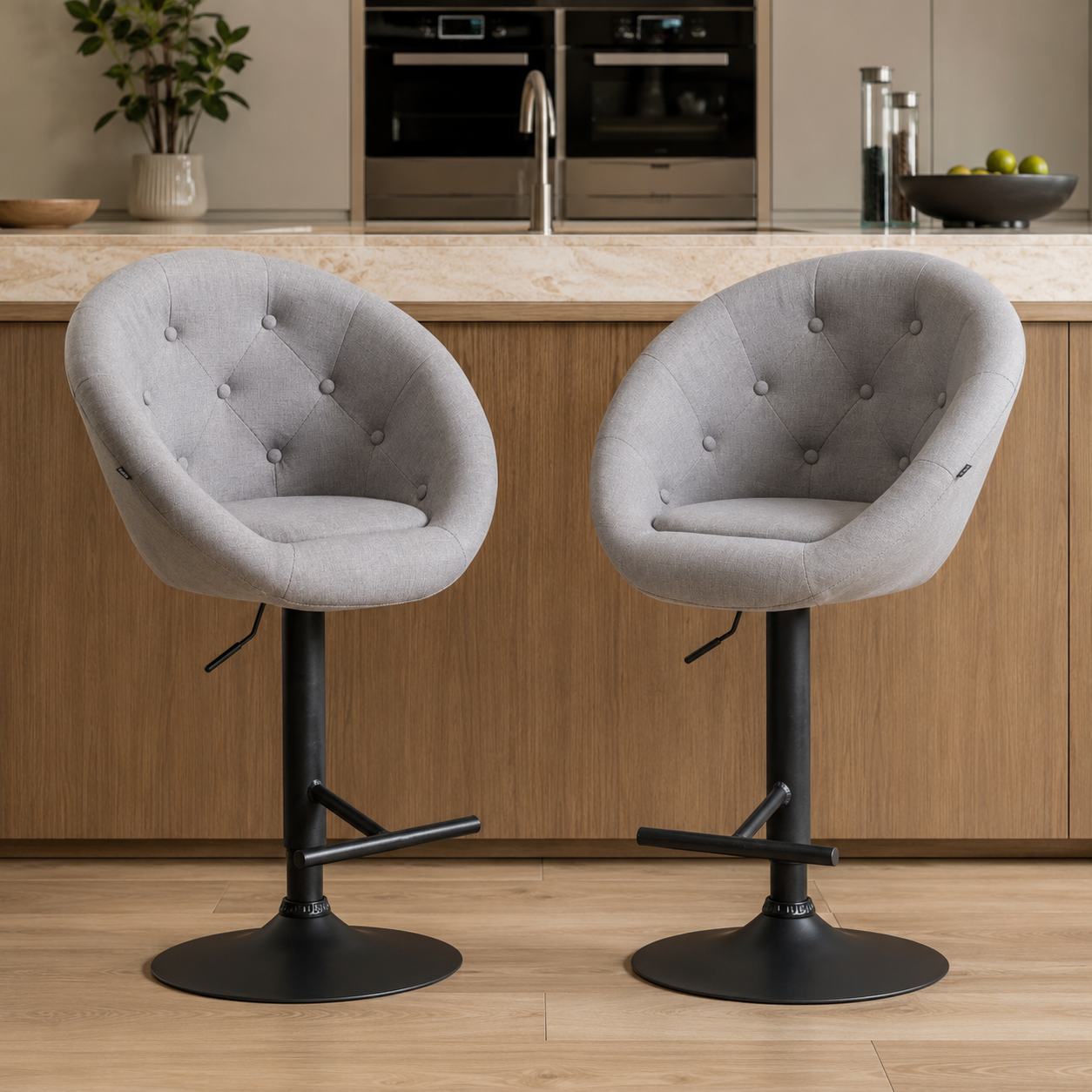 Tabouret de bar tissu | Velis