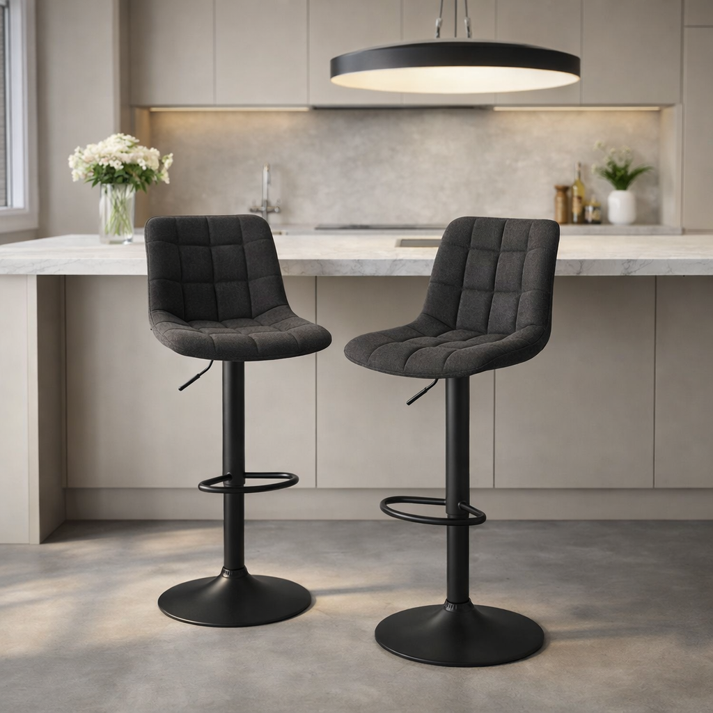 Tabouret de bar tissu | Aurelia