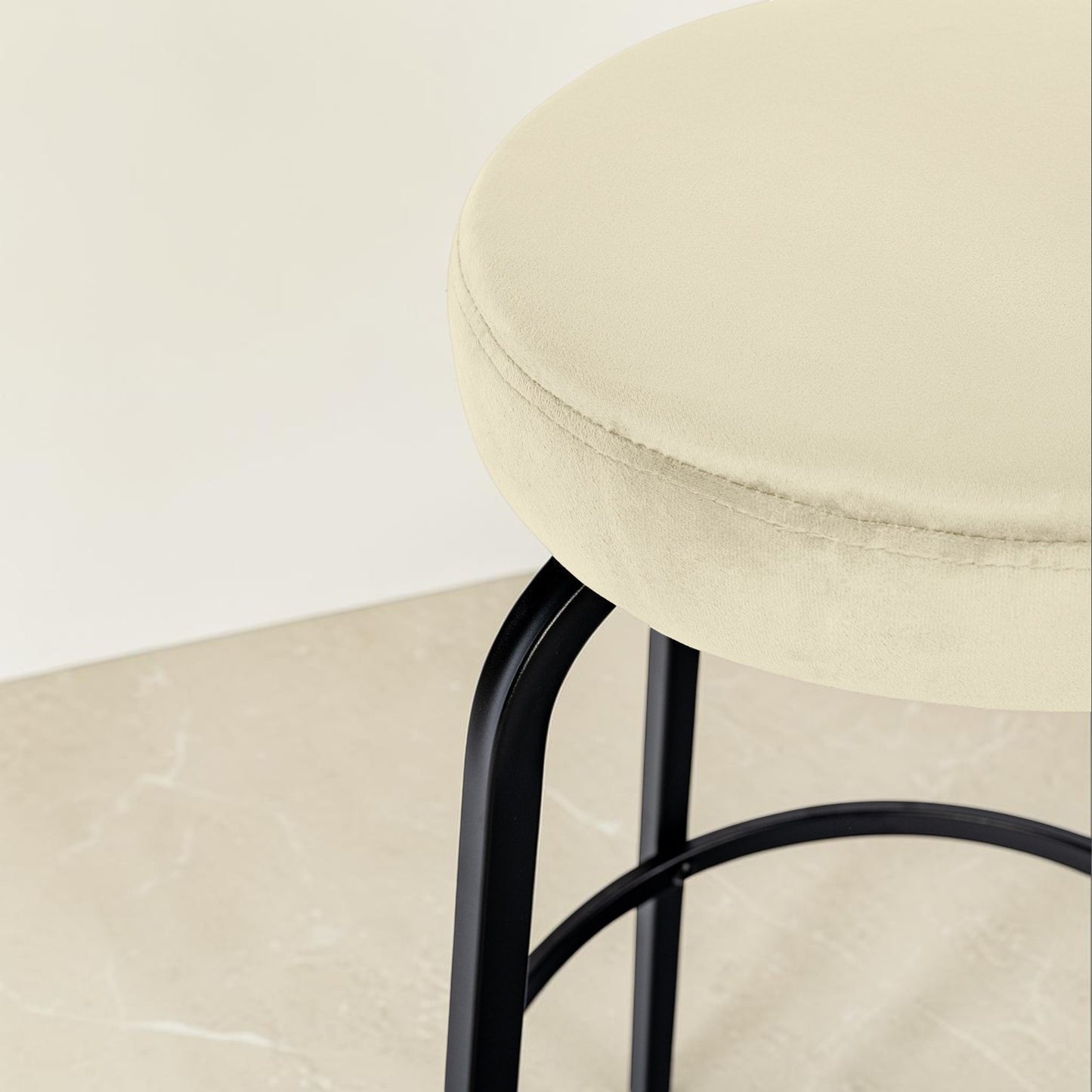 Tabouret de bar velours | Noreis
