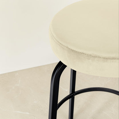 Tabouret de bar velours | Noreis