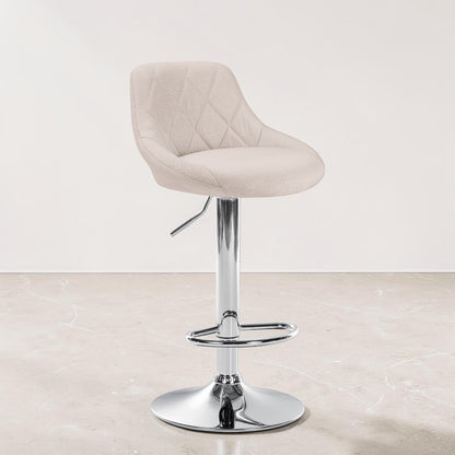 Tabouret de bar tissu | Lyra